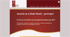 Desktop Screenshot of isaac.org.br